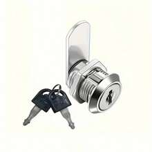 1pc Cylinder Cam Lock With Key, 16-20mm Universal Tongue Lock, Suitable For Metal Cabinets, Employee Lockers, Tool Boxes, File Cabinets, Office Desk Drawers, Lockable Cabinet With Key - Cabinet Lock - View 11