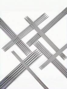 5pcs 20CM Stainless Steel Double-Ended Straight Knitting Needles 2-5MM Suitable For Sweater Knitting Projects - Multi-color - View 5