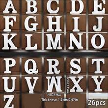 1pc Wooden Ornament, Letter Design Home Decor Craft Wall Decor Wooden Letters, Free Combination, Decorative Standing Letter Slice Sign Board Decor, For Crafts Home Party, Birthday Party, Wedding, Other Party Project Scene Decor - Multiple Styles - View 10