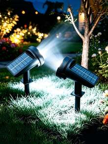 1pc Super Bright Outdoor Solar Landscape Spotlight, Equipped With 55 LED Beads For Night Lighting, Solar Garden Light For Yard Decoration, With Motion Sensor, 3 Lighting Modes, Durable Lithium Battery, Detachable Wall Light/Lawn Light, Perfect For Lawn, Villa, Halloween Decoration, Adjustable Angle, Suitable For Yard, Ground, Garden, Pool, Lawn - Multifunctional Solar Lamp - View 15