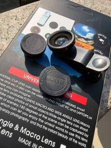 Lensa Ponsel Universal Clip Profesional 0.45X Sudut Lebar Super & Makro 2-in-1 - Satu Ukuran - View 7