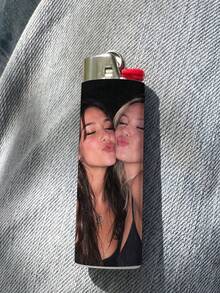 1/6/12/18pcs Customizable Lighter Stickers, Personalized Pattern Stickers, Custom Text Labels, Customizable Pattern & Text Waterproof PVC Stickers, Perfect For Bar, Lighter Gift Packaging, Collection Decoration, Ideal For Partners, Best Friends, Family, Suitable For Birthday Parties, Anniversary Parties, Men's Dinner - Multicolor - View 3