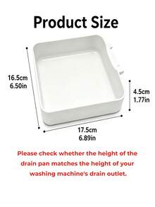 3/2/1pc Universal Washing Machine Drain Guide Tray, Front-Load Washing Machine Anti-Leak Drain Water Collection Box, Drain Guide, Prevents Water Overflow, Suitable For Laundry Room, Bathroom, Home Washing Machine Drain Accessories - Multicolor - View 5