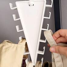 4pcs_9pcs V-Shaped Multi-Hook Storage Hanger, Space-Saving Multifunctional Rack For Closet, Hats, Bags, Belts - Multicolor - View 6