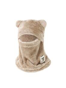 1 chiếc mũ trùm đầu Balaclava nỉ unisex mùa thu/đông, thiết kế tai gấu dễ thương, khăn che mặt giữ ấm chống gió có mũ, bảo vệ cổ bằng lông mềm, phù hợp cho đạp xe, trượt tuyết, cắm trại, đi làm và mặc ngoài trời thời tiết lạnh - nhiều màu - Xem 14
