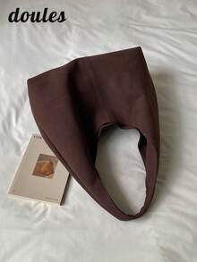 Minimalist Fashion PU Leather Shoulder Bag, Suitable For Commuting And Travel - Coffee - View 5