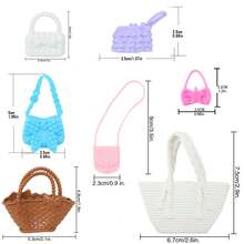 50pcs Doll Clothes & Accessories Set, Including 2 Princess Dresses, 3 Skirts, 2 Swimsuits, 2 Shorts, 3 Casual Outfits, 18 Accessories, 10 Hangers, 10 Pairs Of Shoes, Gift Box Set For 11.5 Inch Dolls (Doll Not Included) - Multicolor - View 10