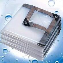 KZZHEEAN 1pc PE New Material Tarpaulin, Easy And Quick Installation, Stable Performance, Suitable For Yard Decoration, Farm Fencing, Outdoor Covering - PE Transparent Rainproof Tarpaulin - View 6