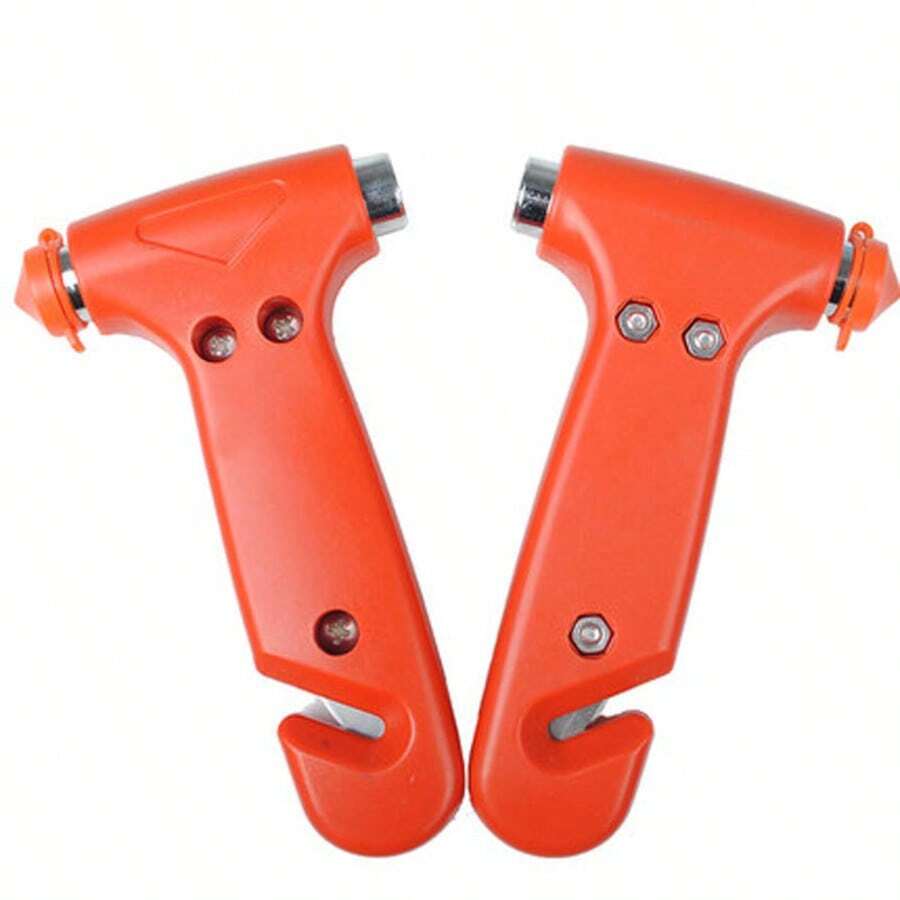 Long Handle Solid Car Window Breaker Escape Hammer, Multi-Function Vehicle Safety Tool, Quick Glass Breaking, Car Interior Roadside Emergency Survival Kit - Standard - View 1
