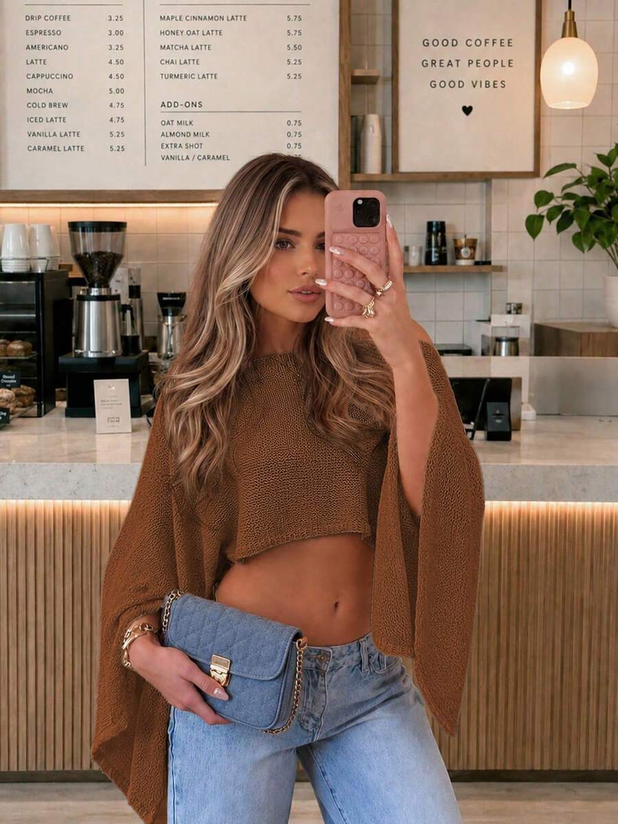 Women's New Summer Knit Top, Suitable For Beach Vacation, Travel And Daily Wear - Caramel - View 1