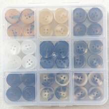 90Pcs Boxed Resin Marble Pattern Buttons - 15mm 4-Hole Suit & Coat Buttons For Men And Women - 90Pcs Boxed - View 8