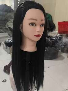 Hairdresser Training Mannequin Head, For Hairdresser Practice Hairstyle Design Training (Stand Not Included) - 1PC - View 5