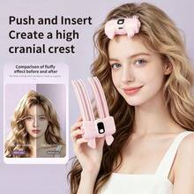 Heating High Headtop Fluffy Lazy Artifact Charging Wireless Fluffy Hair Root Clip Non Trace Styling Comb Bow High Headtop Fluffy Artifact Wireless Electric Hair Clip Extended Thickened Fine Soft Collapse High Headtop - Multicolor - View 2