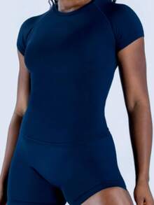 Women Two-Piece Outfits - Ink Blue - View 6
