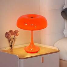 1pc Office Desk Lamp, Unique Dual-Color Mushroom Shape With USB Charging Function, Adjustable Color Temperature And Brightness, Touch Control, Suitable For Bedroom, Dining Room And Other Occasions Bedside Decorative Lighting - Multicolor - View 13