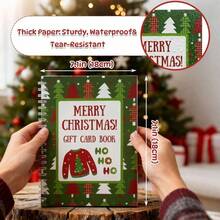 Christmas Gift Card Storage Album DIY Spiral Binding Merry Christmas Gift Card Book - A - View 6