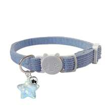 1pc Solid Color Cat Collar With Star Pendant - Adjustable Detachable Buckle Cat Collar, Suitable For Small-Medium-Large Cats, Gift For Pets - Multicolor - View 11