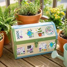 Spice Up Your Notebook Laptop And More Grab These Super Fun Science Themed Designs 50pcs Science Knowledge Stickers Set - Multicolor - View 7