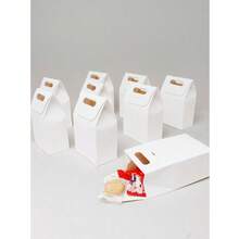 6pcs Kraft Paper Gift Bags With Window, Foldable Blank Paper Storage Bags, Small Decorative Accessory Universal Packaging Bags, Suitable For Easter, Halloween, Wedding, Birthday Party, Holiday Return Gifts, Handmade Small Items Storage, Multi-Scenario Universal - Multicolor - View 8
