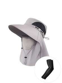 1/2pcs Unisex Sun Protection Face Mask Hood Hat Neck Gaiter All-In-One UV Protection Cycling Cap Face Mask, Suitable For Daily Outings, Spring Trips, Travel And More - Multicolor - View 21