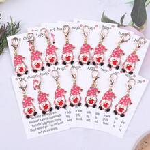 10-15pcs Charming Fashion Dwarf Keychains, Exquisite Creative Design, Comes With "The Dwarf Hugs" Pocket Hug Card, Perfect For Birthday Surprise, Family Gathering, Holiday Party Gift, Lucky Charm. Great For Christmas Hug Card Gift. - Multicolor - View 13