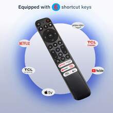 RC813 Voice Remote Control, Compatible With T*CL TV Remote, With 6 Shortcut Keys, Suitable For T*CL 4K QLED/UHD/QD-Mini Series Smart TV - View 8