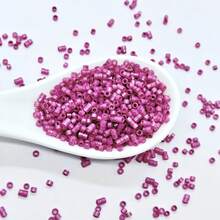 30g/Pack, Approx. 1800pcs, 2.5mm Bright Colored Glass Beads, Suitable For Handmade DIY Bracelets, Necklaces, Anklets, Hair Accessories, Hanging Decorations, Jewelry Making Accessories - 2.5g Silver-plated Antique 21-18K Gold Color 30g - View 11