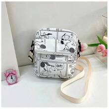 New Versatile Women's Cartoon Shoulder Crossbody Phone Bag, Cute Snoopy Mini Square Bag - Multicolor - View 9
