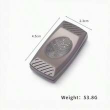 Metal EDC , Fingerprint Pattern Alloy Handheld Stress Relief Toy, Smooth Silent Rotation Desktop Decompression Gadget, Portable For Office Travel Daily Carry - Multicolor - View 9