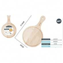 7‑14 Inch Home Round Wooden Pizza Board With Handle, Baking Serving Tray, Hanging Cutting Board For Bread Fruit Cheese - View 15