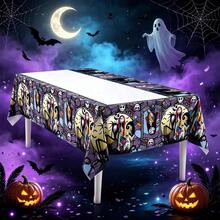 3pcs/1pc Cartoon Anime Character Theme Tablecloth, Christmas Decoration Set, Tablecloth, Party Happy Birthday Decoration, Yard Use, Room Decor, Perfect For Birthday Parties And Holiday Gatherings. Best Party Gift For Friends - Multicolor - View 6