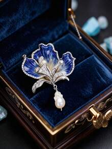 1pc Vintage Court Style Brooch, Unique Charm, Perfect For Embellishing Suits, Coats, Dresses, Creating A Sophisticated Atmosphere - Multicolor - View 13