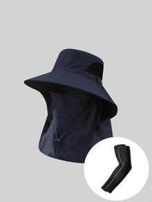 1/2pcs Unisex Sun Protection Face Mask Hood Hat Neck Gaiter All-In-One UV Protection Cycling Cap Face Mask, Suitable For Daily Outings, Spring Trips, Travel And More - Multicolor - View 22