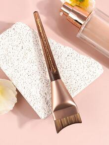 MAANGE 1pc Crescent-Shaped Professional Makeup Brush, Non-Slip Handle Design, Foundation Brush, Concealer Brush, Face Brush, Detail Brush, Suitable For Liquid Cosmetics, Daily Makeup Accessory, Portable Travel Makeup Brush, Gift For Girls. - Multicolor - View 2