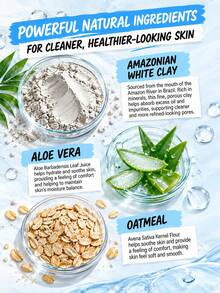 Kiehl's Rare Earth Deep Pore Cleansing Masque,125ml Cleansing,Visibly Reduces Appearance Of Enlarged Pores,Contains Oatmeal And Aloe Vera To Relieve, Hydrate And Shield Sensitive Skin - Masker tanah liat putih 125ml - View 5