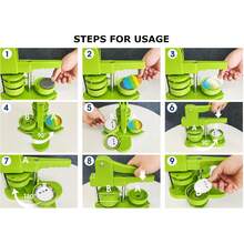 Button Maker Machine 58mm Installation-Free DIY Pin Badge Button Maker Badge Punch Press With 100pcs Button Parts Circle Cutter - Green - View 3