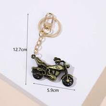 Vintage 3D Metal Motorcycle Keychain With Heavy-Duty Lobster Clasp, Exquisitely Detailed Mechanical Motorcycle Key Ring Pendant, Ideal Gift And Accessory For Riders And Motorcycle Enthusiasts - Multicolor - View 5