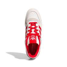 adidas originals FORUM CL 貼合舒適低筒板鞋 男女同款 白紅 - 白紅 - 查看 9