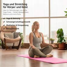 Gymnastikmatte Premium - rutschfeste Fitness- & Yogamatte - Pastellrosa - Übersicht 6