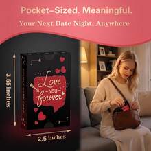 50-Piece Couples Card Game - Romantic Date Night Box With Interactive Challenges & Playful Action Tasks, Engaging Two-Player Activity Game Set, Anniversary, Valentine's Day & Birthday Gifts For Him And Her - View 6