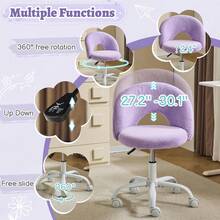 Kids Poufs - Purple - View 6