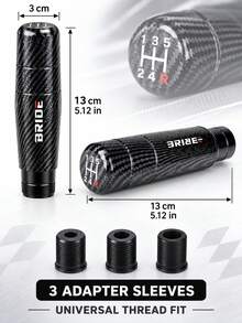 1 buah Tombol Tuas Persneling Paduan Aluminium, Gagang Tuas Persneling Pengganti Logam untuk Interior Mobil, Pilihan Label Acak - hitam - View 7