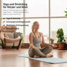 Gymnastikmatte Premium - rutschfeste Fitness- & Yogamatte - steingrau - Übersicht 6