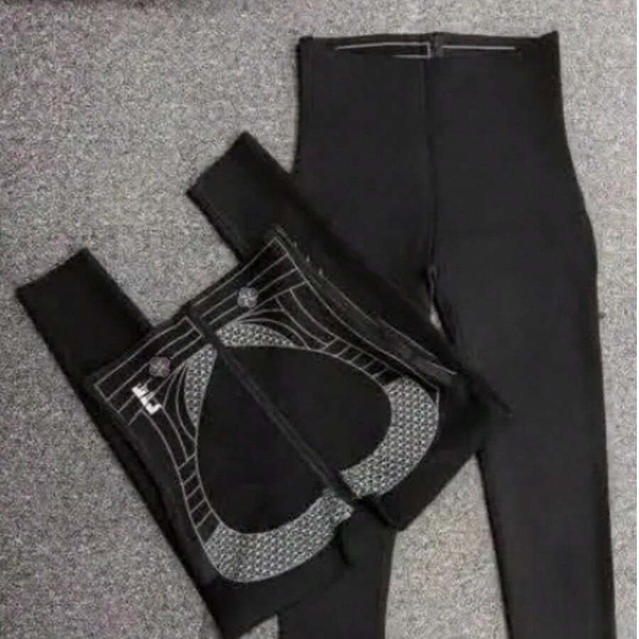 Plus Size Leggings - Black - View 1