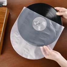 20 Inner Sleeves Record Inner Bags Transparent PVC Outer Sleeves No Flap Design Suitable For 12-Inch/10-Inch/7-Inch LP Records And Singles Anti-Static Anti-Scratch - Inner Sleeves - View 3