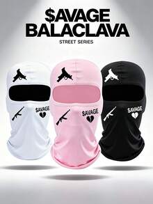 1pc/2pcs Unisex Printed Balaclava Head Mask, Motorcycle Bicycle Inner Cap, Suitable For Daily Use, Travel, Hiking And Climbing - Multicolor - View 11