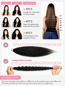 WOWANGEL 6 PCS 14-24 Inch Miracle Knots Crochet Human Hair, 1B/27 HighLight 100% P Human Hair, Multi-Texture Curly Human Hair Extensions Soft And SOFT Feather Crochet Hair, Suitable For Festivals, Parties, Daily Wear - S1/27 - View 7