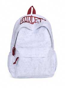 School Backpack Y2K Graffiti Letter Backpack Adjustable Shoulder Strap Wear-Resistant For Campus Casual Outdoor Oxford Backpack - Multicolor - View 8