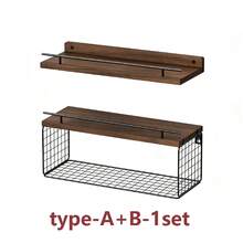 Bathroom Decor Art Floating Shelf, Modern Black | Bathroom Storage Rack And Shelf, Toilet Wall Shelf With Metal Railing - View 10