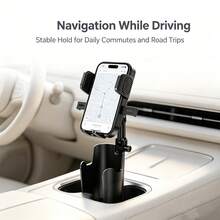 Car Cup Holder Phone Mount, 360° Rotatable Adjustable Smartphone Holder, Universal Car Phone Stand For Cup Holder - Multicolor - View 6